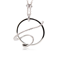 Collar Recarlo Mujer in Oro blanco Diamante 0.25 Ct P55PX360/028 - P55PX360/028